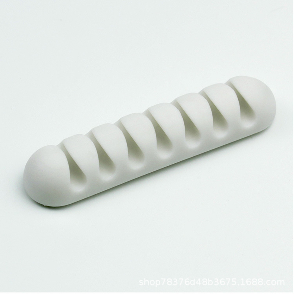 7 Holes USB Cable Organizer  Cable Clamp  Wire Winder Headphone Earphone Holder Cord Silicone Clip