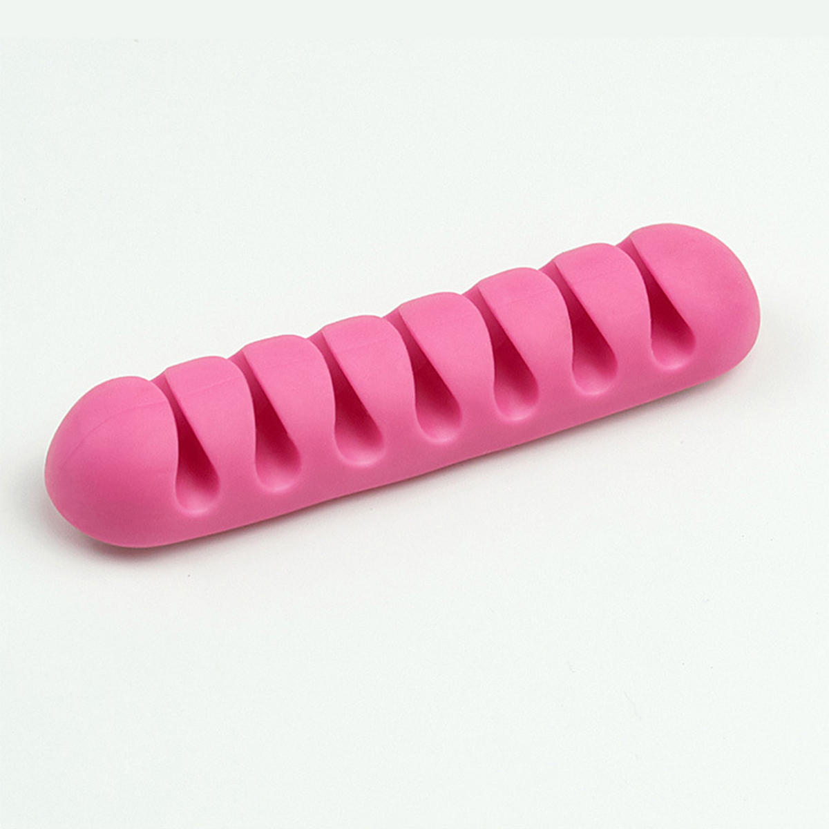 7 Holes USB Cable Organizer  Cable Clamp  Wire Winder Headphone Earphone Holder Cord Silicone Clip