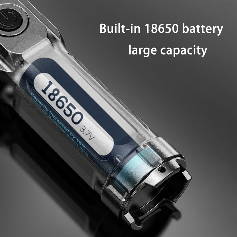 Portable LED Flashlight Strong Light Rechargeable Zoom Household & Outdoor Portable  Led