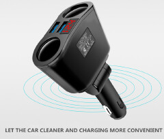 Car Cigarette Lighter Socket Splitter Adapter 3.1A USB Charger For 12-24V Car SUV Off-Road Vehicle