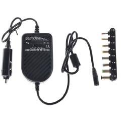 Universal 80W Portable Charger LED Auto Car Adapter Adjustable Power Supply Adapter Set 8 Detachable