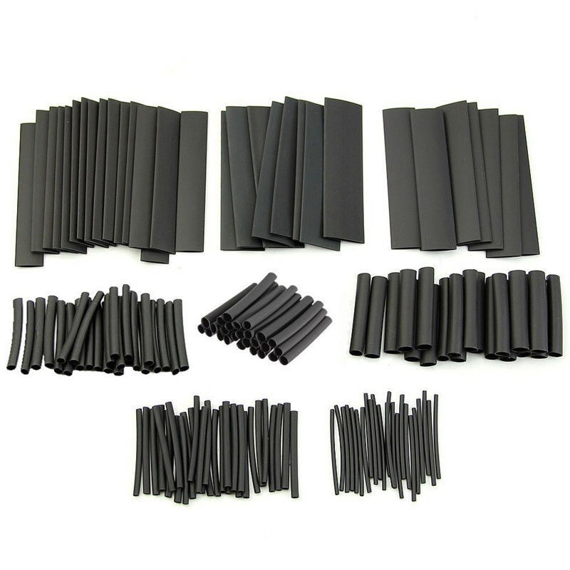 127 Pcs Heat Shrink Sleeving Tube Tube Assortment Kit Electrical Connection Electrical Wire  2:1