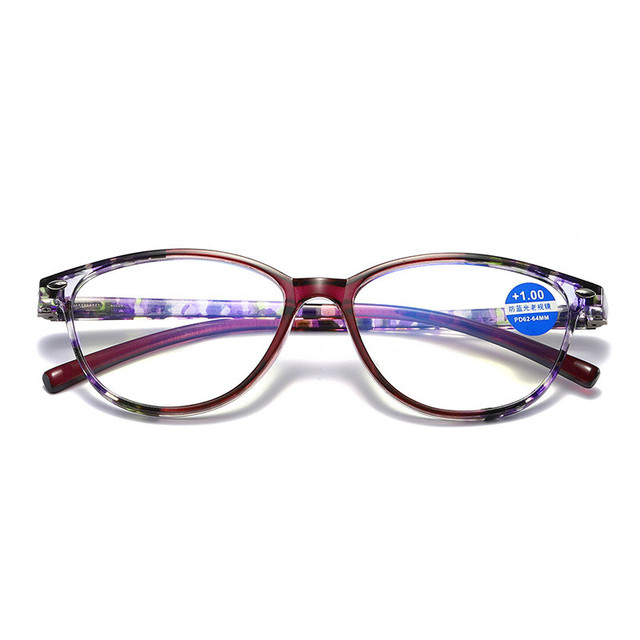 Unisex Reading Glasses Spring Leg Printing HD Reading Glasses Anti-Blue Light Presbyopia + 1.0 + 1.5 + 2.0 To + 3.5 + 4.0