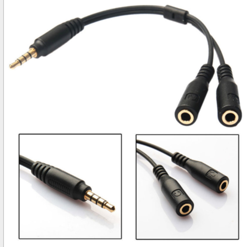 Extension Cable Jack 3.5mm Audio Cable Male to 2 Female Aux cable Headphone Splitter for Phone  Stereo Adapter RCA Cable
