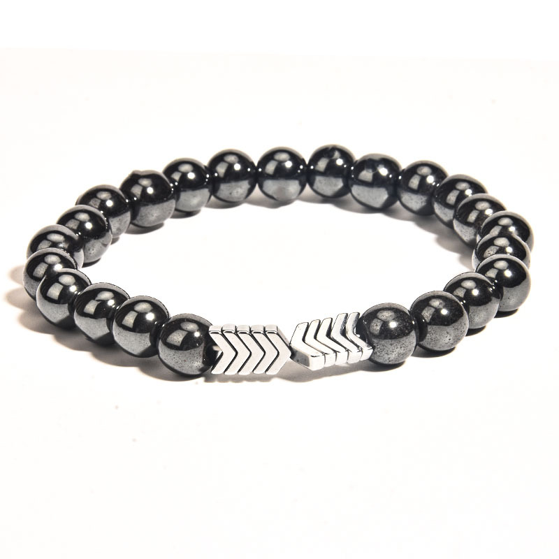 Black Cool Magnetic Slimming Bracelet Beads Hematite Stone Therapy Health Care Magnet Beads Bracelet