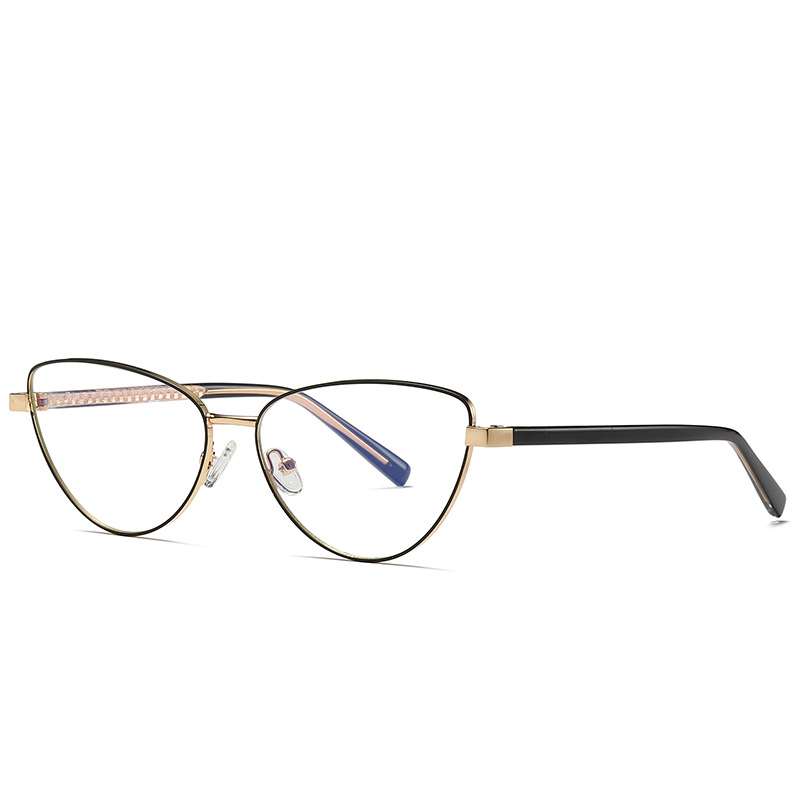 Metal Plain Optical Eye Glasses Women Eyeglasses Frame Retro Vintage Clear Lens Glasses