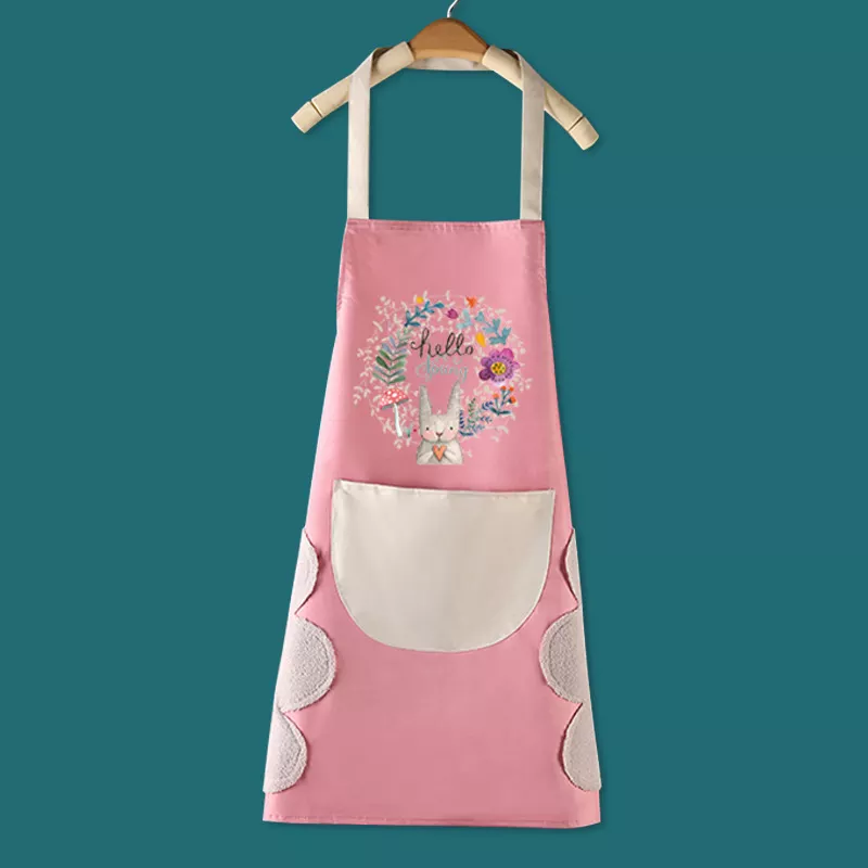 Aprons For Woman Household for Oil-Proof Baking Accessories Waterproof Wipeable Kitchen Apron