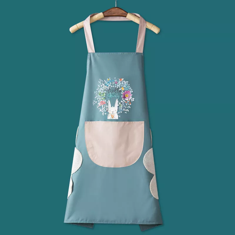 Aprons For Woman Household for Oil-Proof Baking Accessories Waterproof Wipeable Kitchen Apron