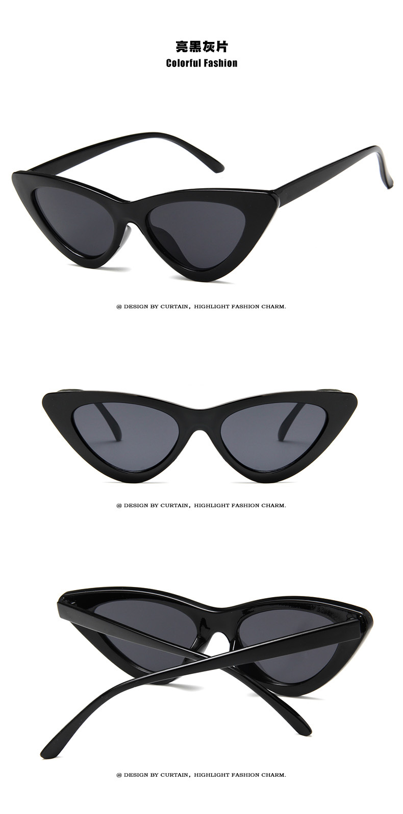 Cat Eye Fashion Sunglasses Women Vintage Luxury Brand Designer Black Glasses Sun Glasses For female UV400 Eyewear Shades