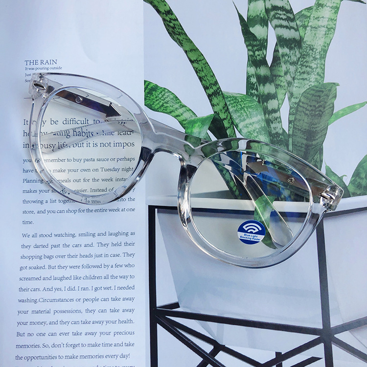 Spectacle Optical Frame Glasses Clear Lens Vintage Computer Anti-Radiation Eyeglasses