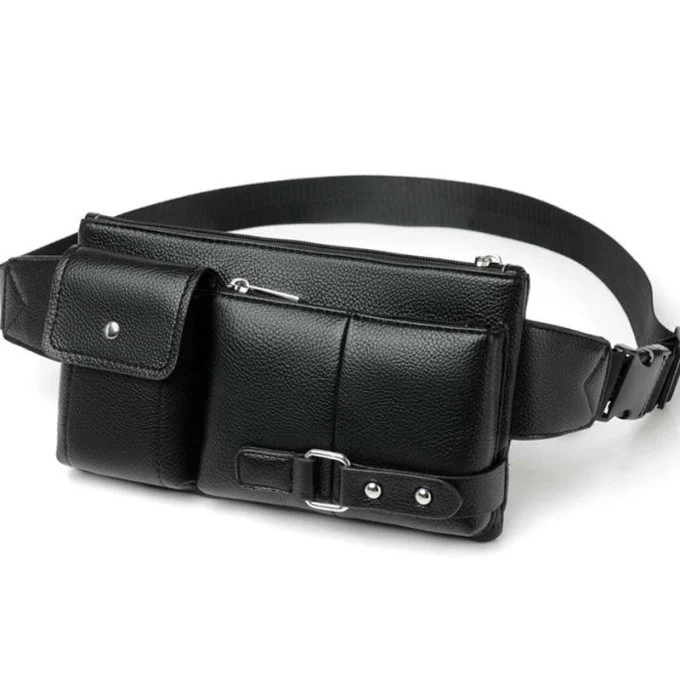 HUNI Multifunctional New Men Pockets Outdoor Sports Leisure Messenger Chest Bag Retro Men bag