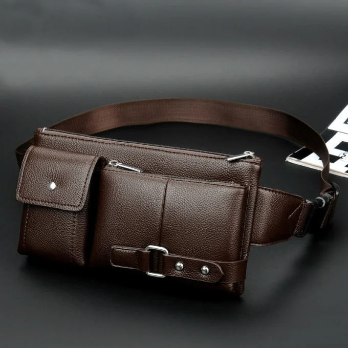 HUNI Multifunctional New Men Pockets Outdoor Sports Leisure Messenger Chest Bag Retro Men bag