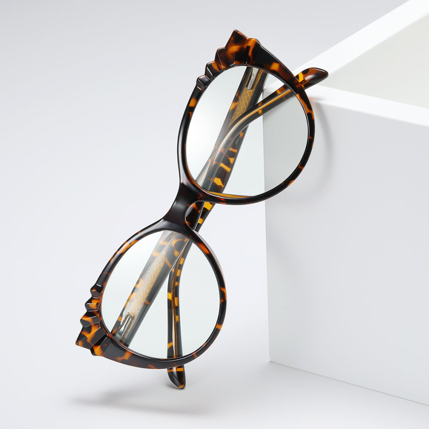 Fashion Computer Glasses Blue Light Blocking Round Eyeglasses Frames Anti Blue Ray TR90 Green Pink Eyewear Frames for Women