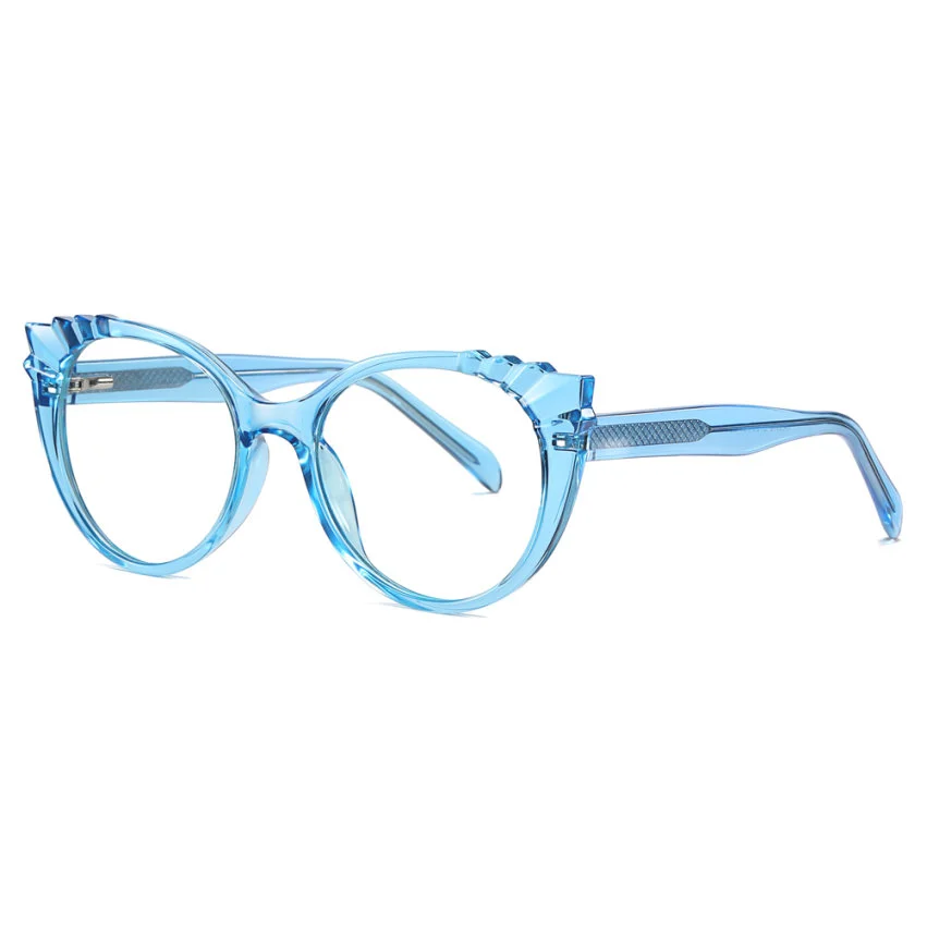 Fashion Computer Glasses Blue Light Blocking Round Eyeglasses Frames Anti Blue Ray TR90 Green Pink Eyewear Frames for Women