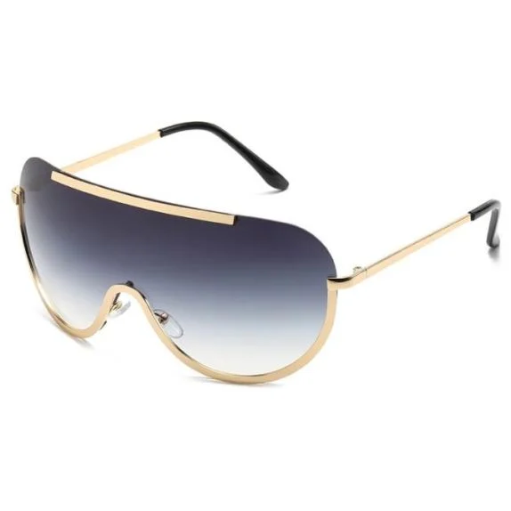 New fashion curved glasses coated sunglasses