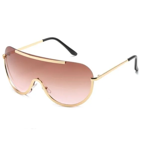 New fashion curved glasses coated sunglasses
