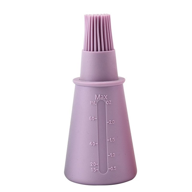 3 Colors Silicone BBQ Oil Brush Portable Heat Resistant Camping Kitchen Accessories Tools BBQ Cooking Tools with Scale
