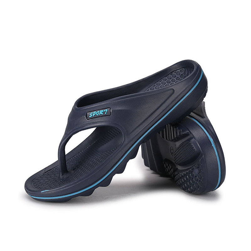 New men's green flip-flops home bathroom anti-slip sandals and slippers shoes