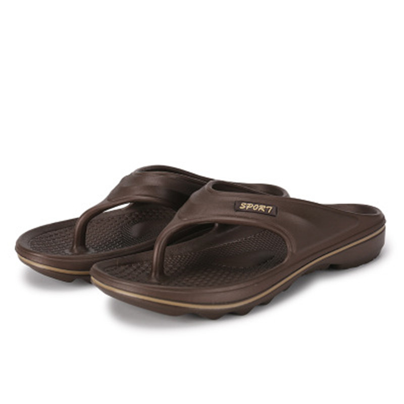 New men's green flip-flops home bathroom anti-slip sandals and slippers shoes