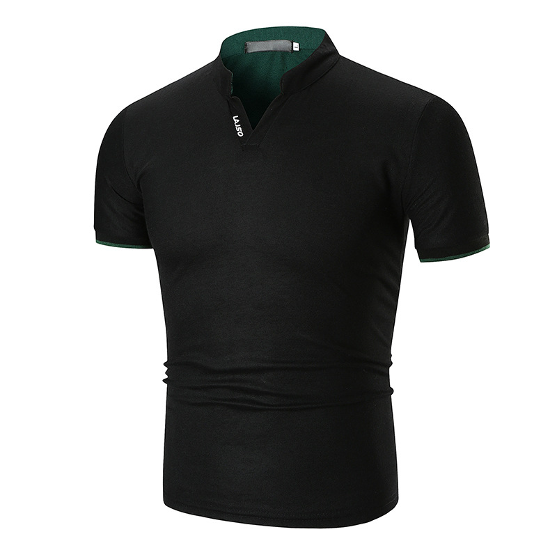 New men's polo shirt sportswear Outdoor Jacket V-neck T-shirt short sleeves
