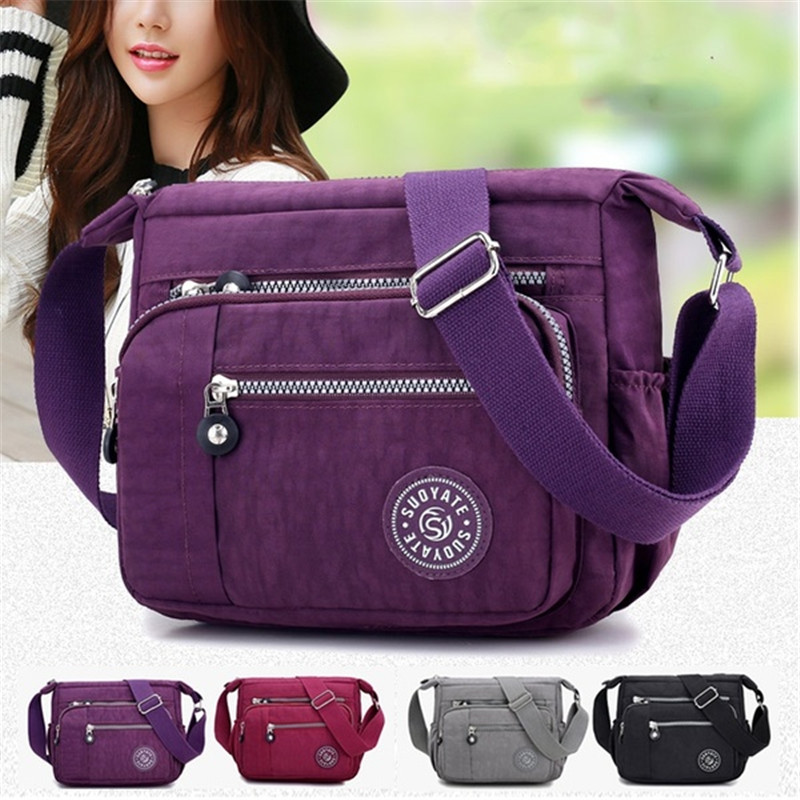 Fashion women Messenger Bags Nylon Waterproof Crossbody Shoulder Bag Casual Travel Handbags
