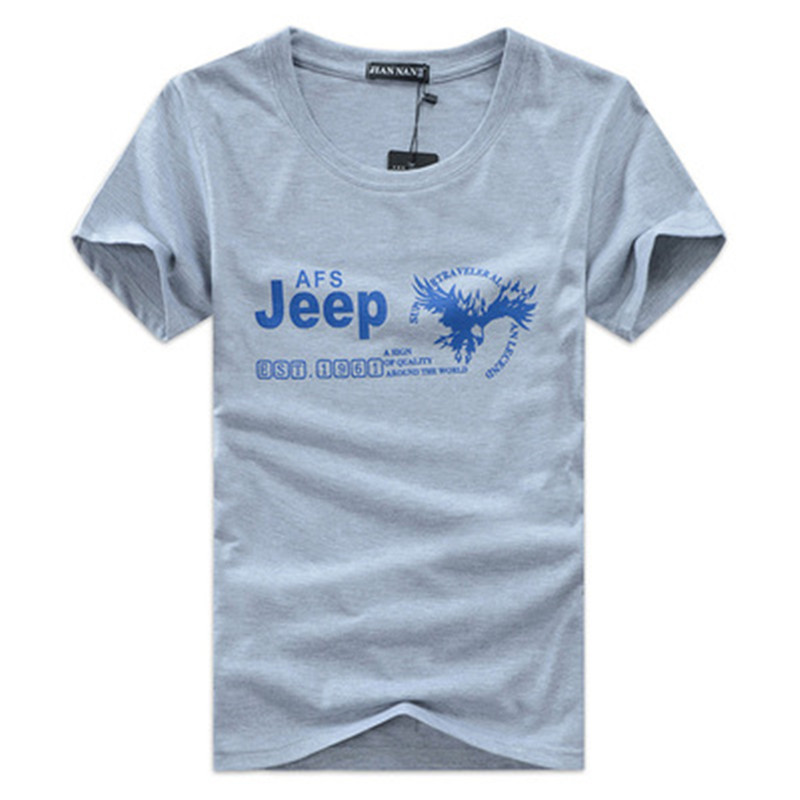 New Men's Short Sleeve T-shirt Round Neck Cotton Men's Short Sleeves shirts