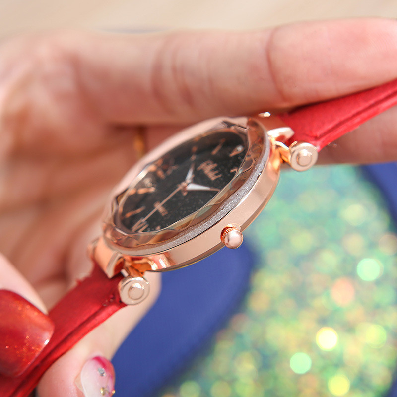 New ladies watch rhinestones Roman scale casual female watch