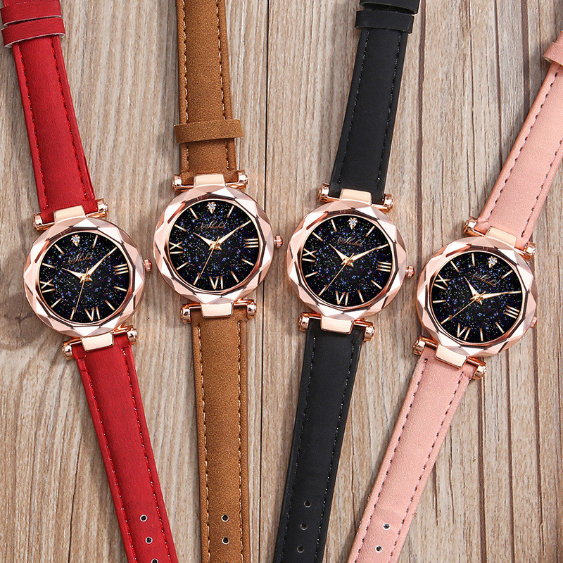 New ladies watch rhinestones Roman scale casual female watch