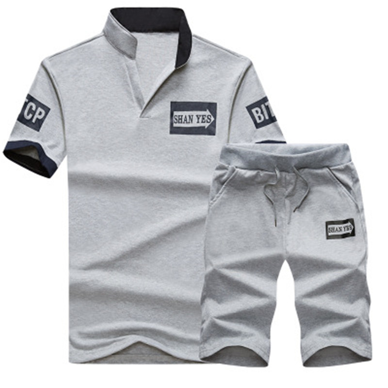 men tshirts clothes  Printed Suit Sports tshirt and trousers  men's clothes T-shirt  Men Clothes