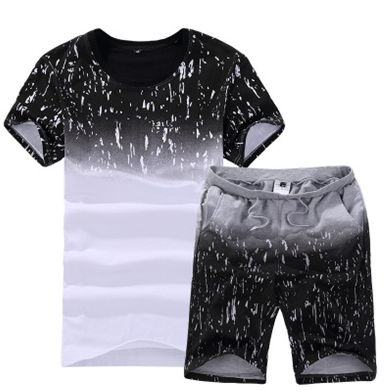 men's clothes short-sleeved T-shirt sports suit clothes sports tshirts and pants