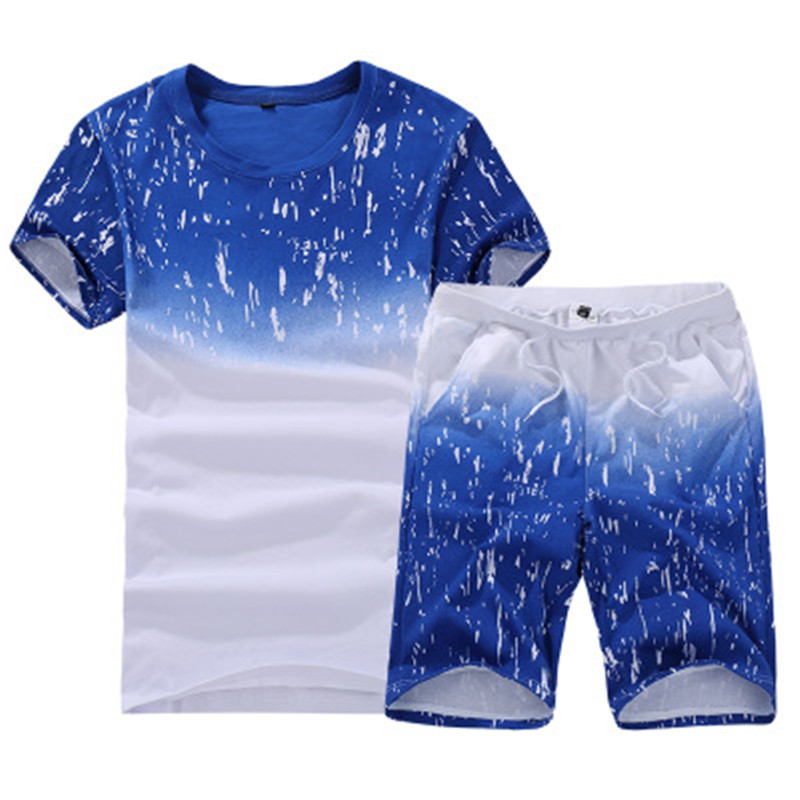 men's clothes short-sleeved T-shirt sports suit clothes sports tshirts and pants