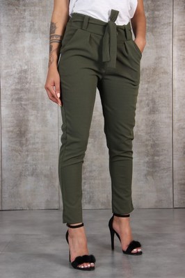 New ladies fashion wild waistband casual pants trousers