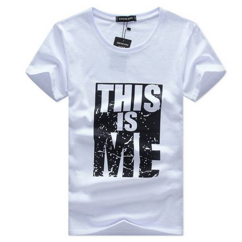 New Men's Summer Cotton Short Sleeve Slim Half Sleeve Men's T-Shirt