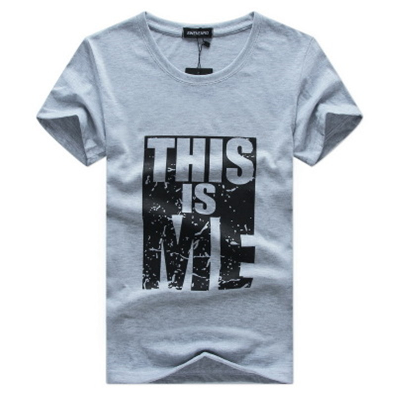 New Men's Summer Cotton Short Sleeve Slim Half Sleeve Men's T-Shirt