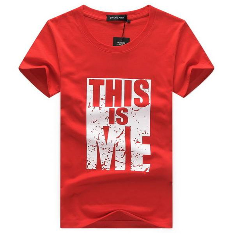 New Men's Summer Cotton Short Sleeve Slim Half Sleeve Men's T-Shirt