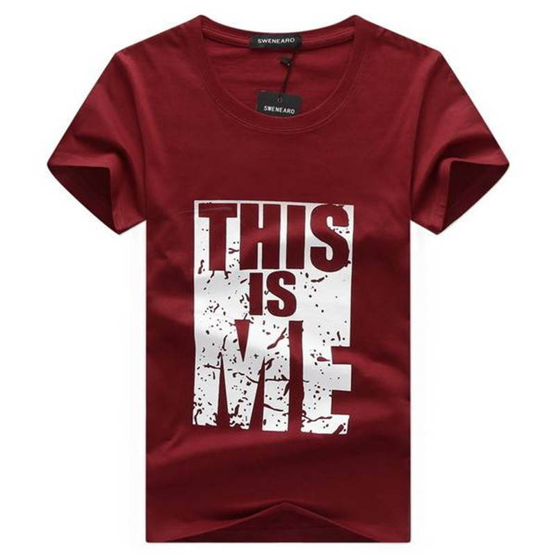 New Men's Summer Cotton Short Sleeve Slim Half Sleeve Men's T-Shirt