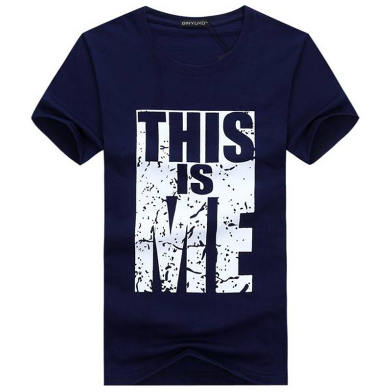 New Men's Summer Cotton Short Sleeve Slim Half Sleeve Men's T-Shirt
