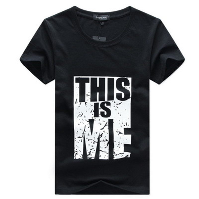 New Men's Summer Cotton Short Sleeve Slim Half Sleeve Men's T-Shirt