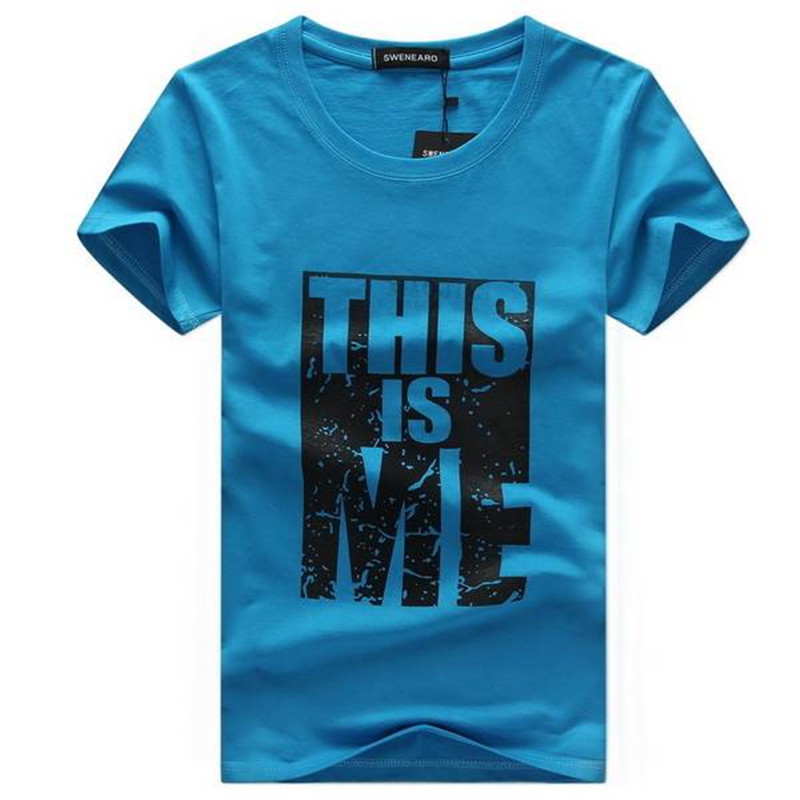 New Men's Summer Cotton Short Sleeve Slim Half Sleeve Men's T-Shirt