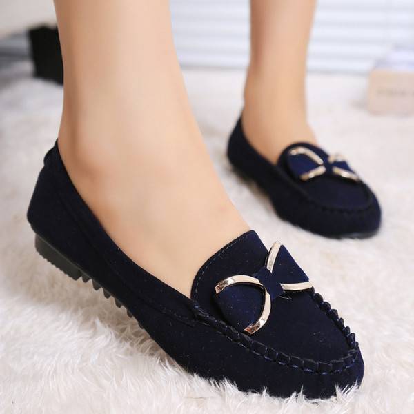 New Women's Flats Round Toe Shoes New Women Autumn Ladies Ballet Flat Casual Single Shoes