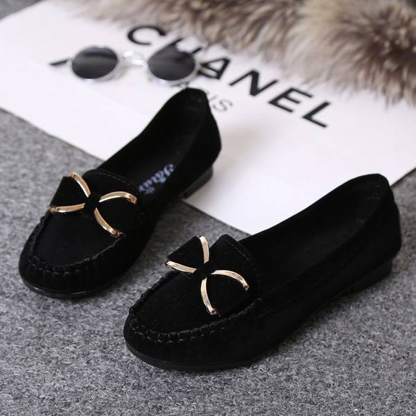 New Women's Flats Round Toe Shoes New Women Autumn Ladies Ballet Flat Casual Single Shoes