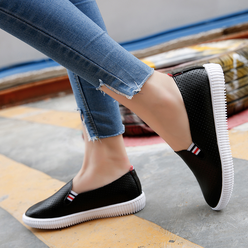 Women Sneakers  Flats  Woman Loafers Pu Leather  Shoes Low Heels Espadrilles Ladies Shoes
