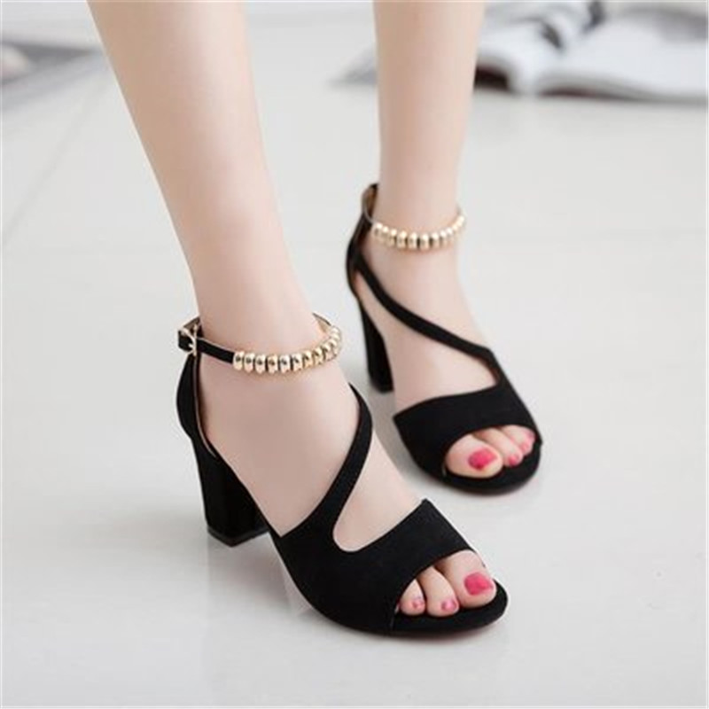 Women sandals ladies high heels with fashion wild OL rhinestone sandals shoes