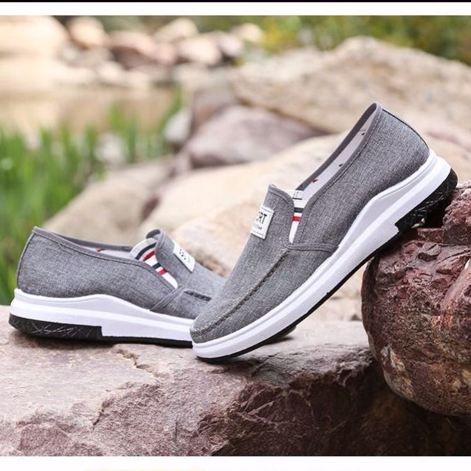 Men's canvas shoes, sneakers, casual shoes, antiskid and wear-resistant board shoes