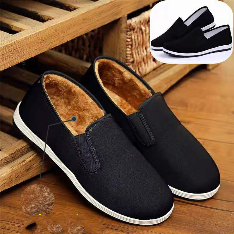 Men  shoes men's Plush casual cotton shoes warm shoes