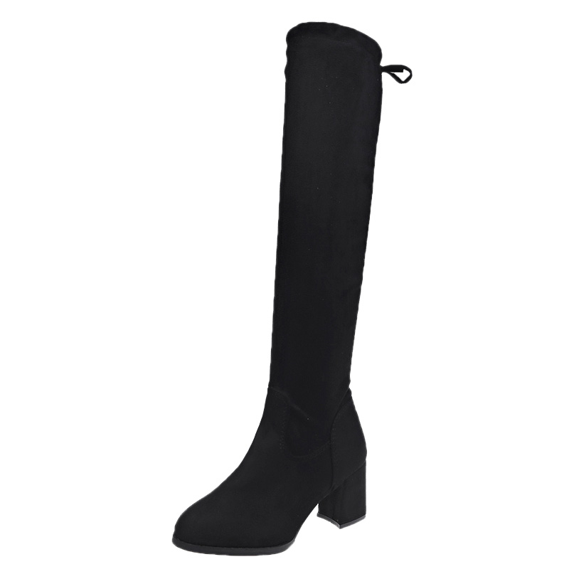 Women's boots over the knee thick with thin skinny boots long boots net red wild elastic boots