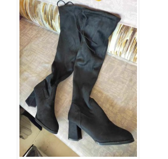 Women's boots over the knee thick with thin skinny boots long boots net red wild elastic boots