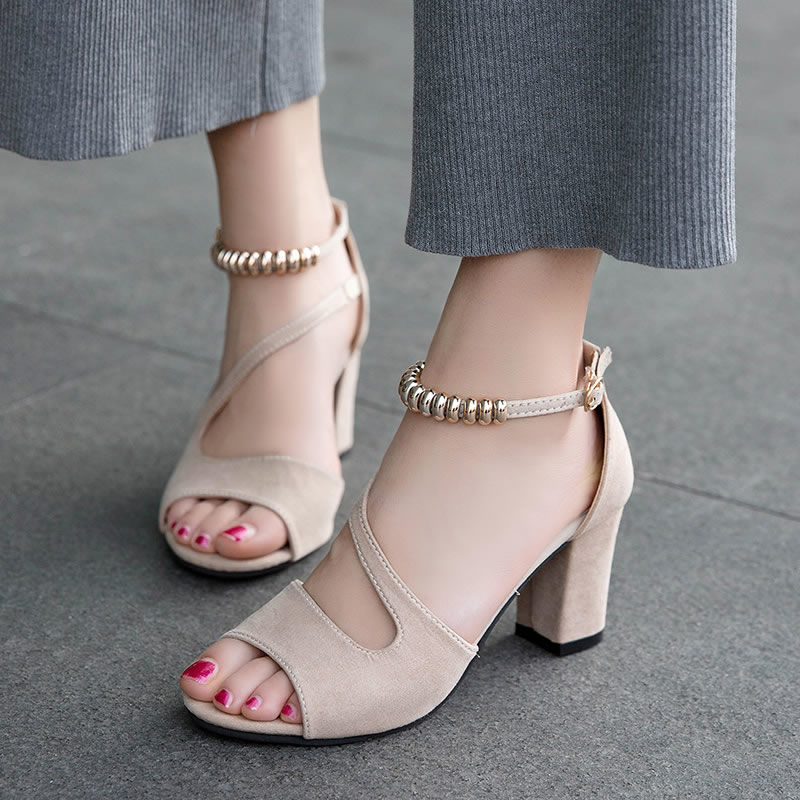 Women sandals ladies high heels with fashion wild OL rhinestone sandals shoes