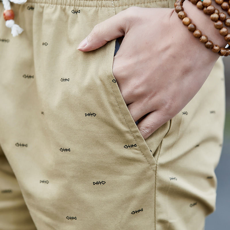 men's Capris  student loose men's large underpants sports pants summer pants trend Shorts