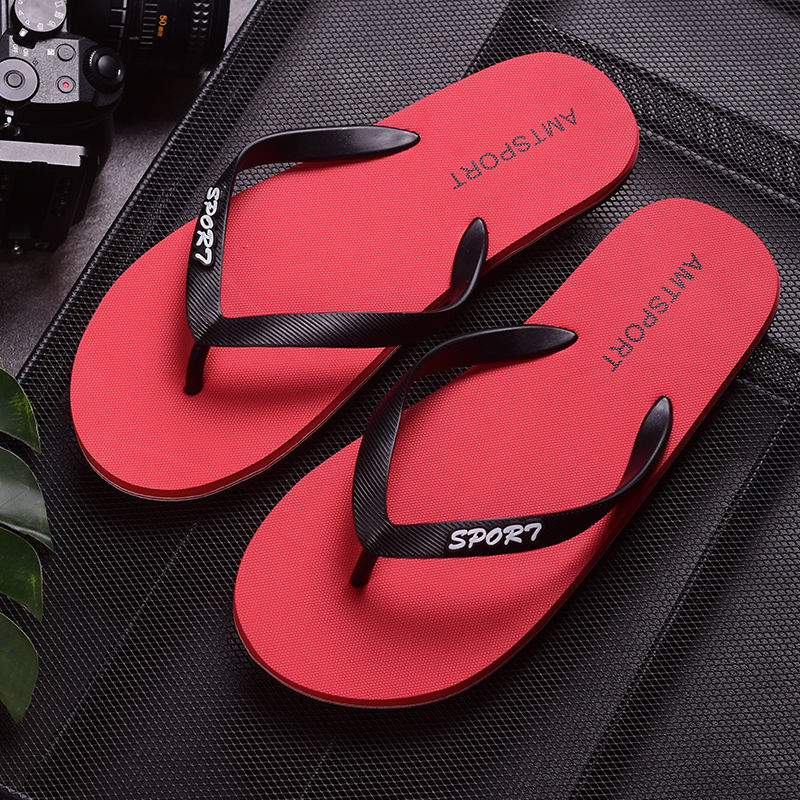 men's summer antiskid cool slippers men's clip foot trend rubber wear-resistant beach shoes Slippers
